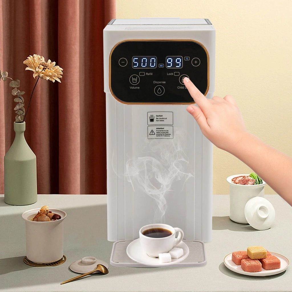 1500W Electric Kettle Hot Water Dispenser with Filter LCD Panel S408298