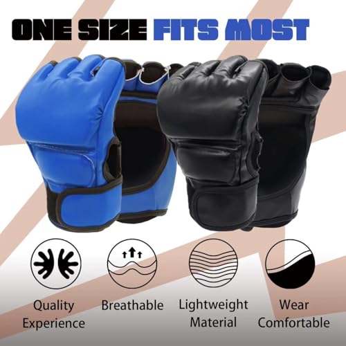 2 Pairs Leather Boxing Gloves O2449