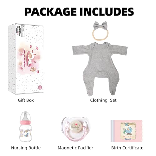 18 Inch Realistic Reborn Baby Doll with Full Body Vinyl O500