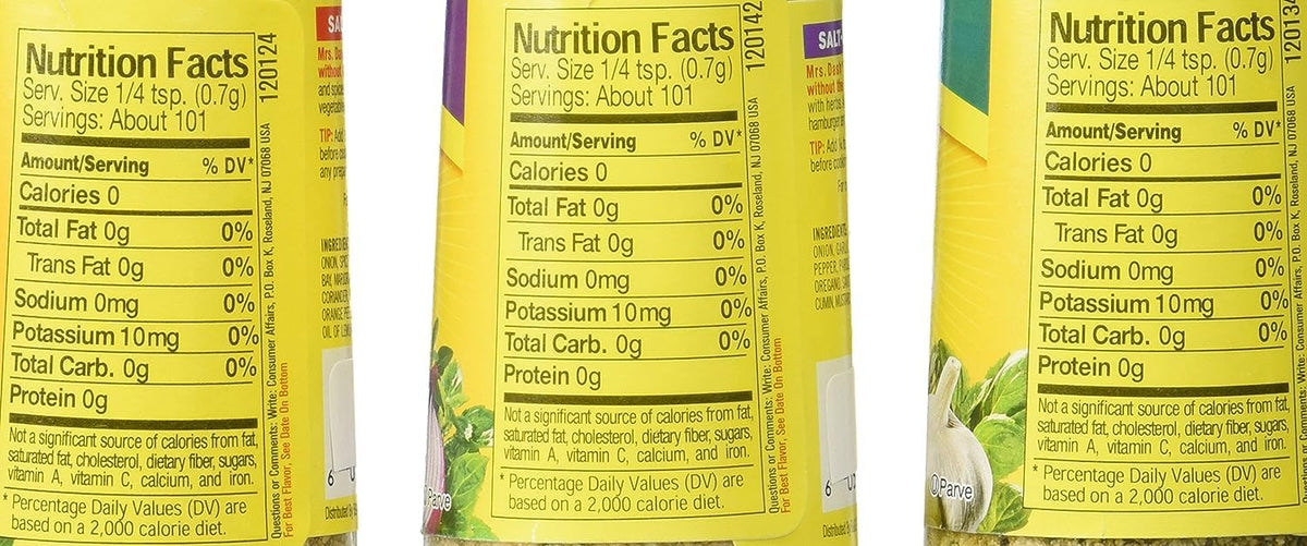All Natural Salt-Free Seasoning Variety Pack 2.5 oz J98543