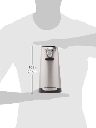 Brushed Stainless Steel Electric Can Opener with Knife Sharpener B921