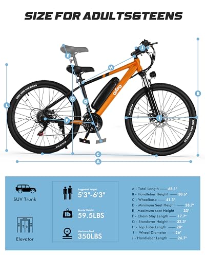 21-Speed Lightweight Electric Mountain Bike with 375Wh Removable Battery F691473