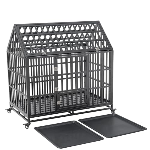 48 Inch Metal Dog Crate with Removable Trays R5007