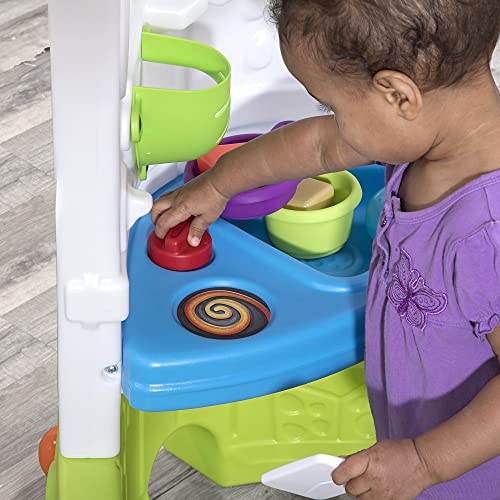 Toddler Corner House Playhouse Playset with Kitchenette, 15 Piece Toy Accessories, Durable Plastic Q182