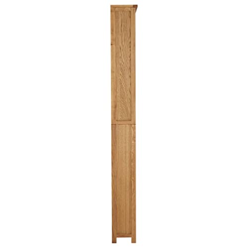 Solid Oak Wood 7-Tier Bookcase U564
