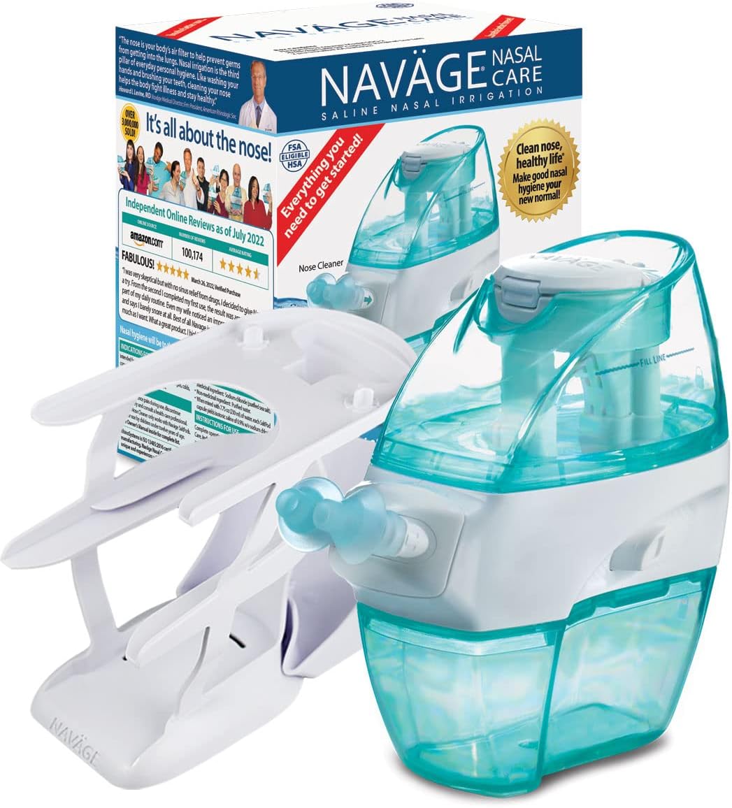 Nasal Irrigation System with 30 SaltPods and Travel Case D562921