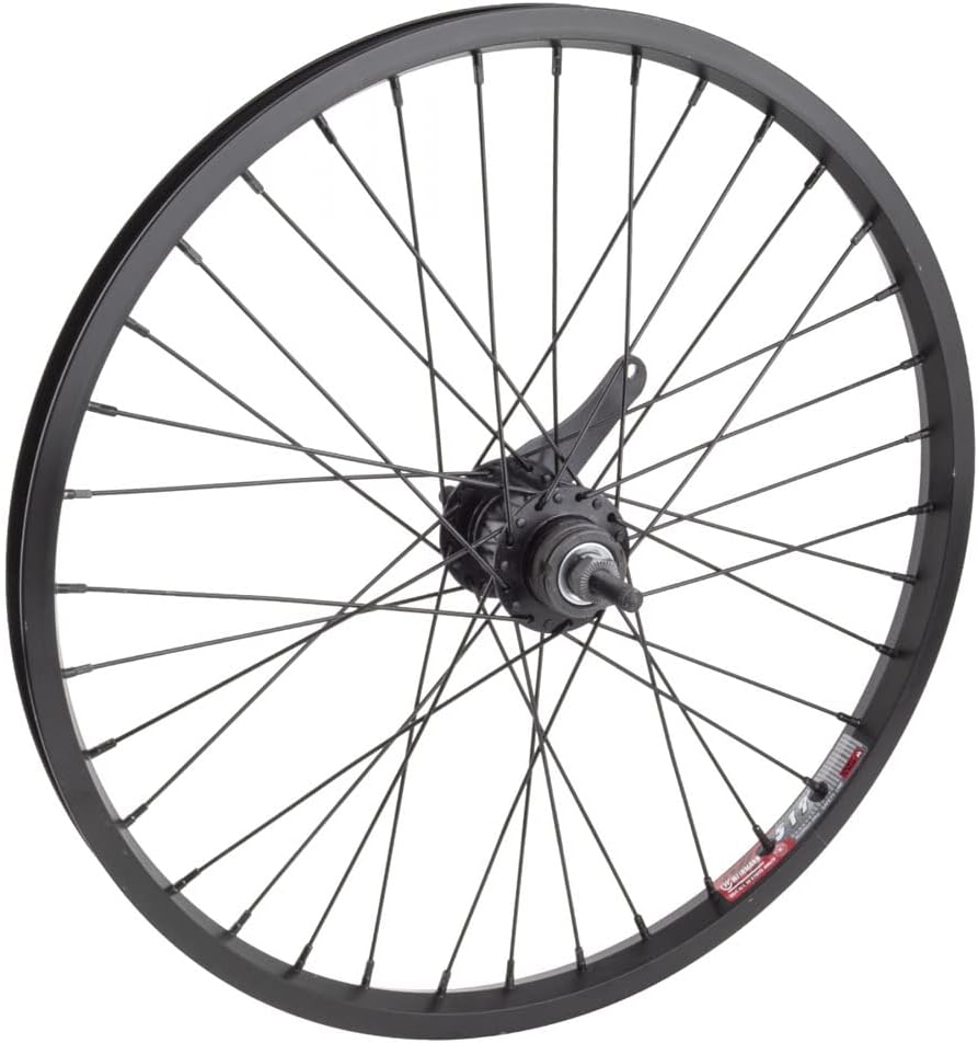 20 x 1.75 36H Alloy Black Rear Bicycle Wheel I743223