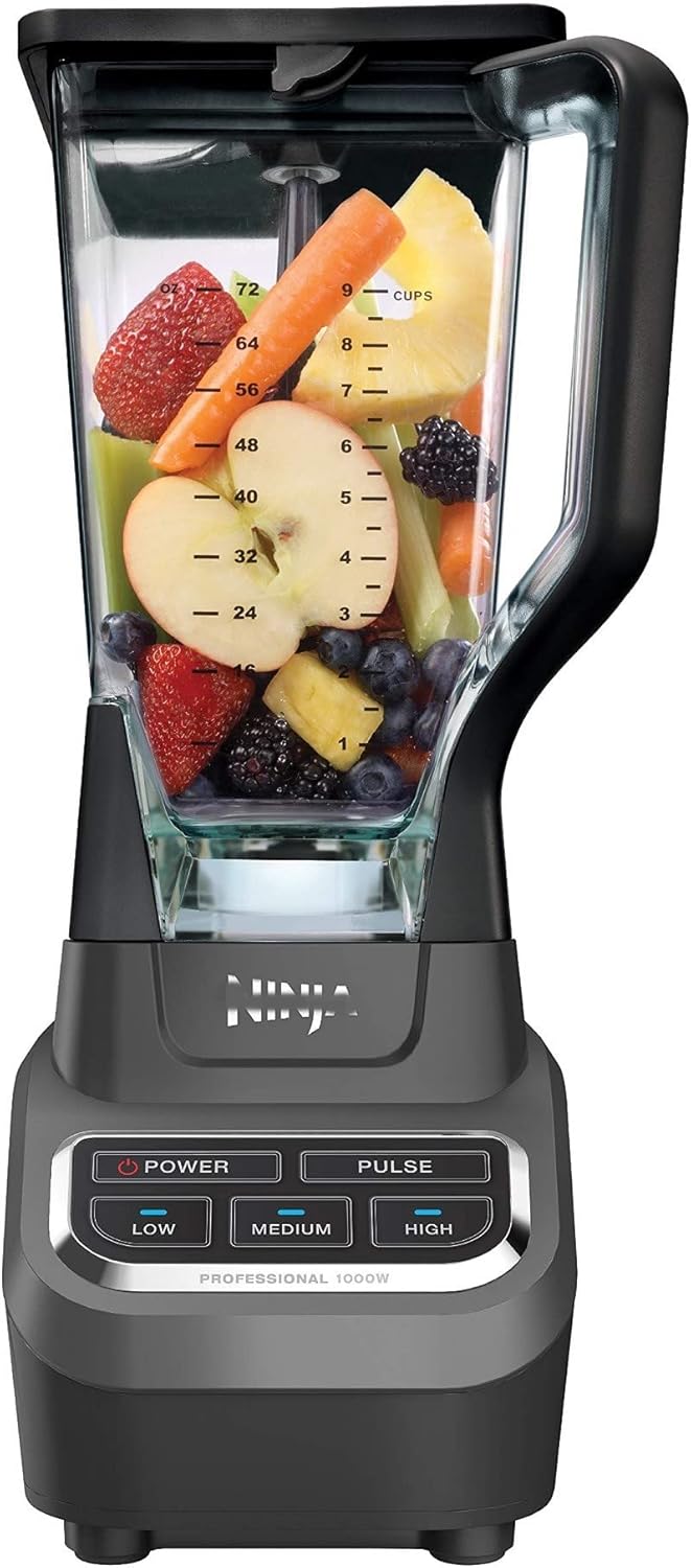 Black 72 Oz Countertop Blender with 1000-Watt Base O924
