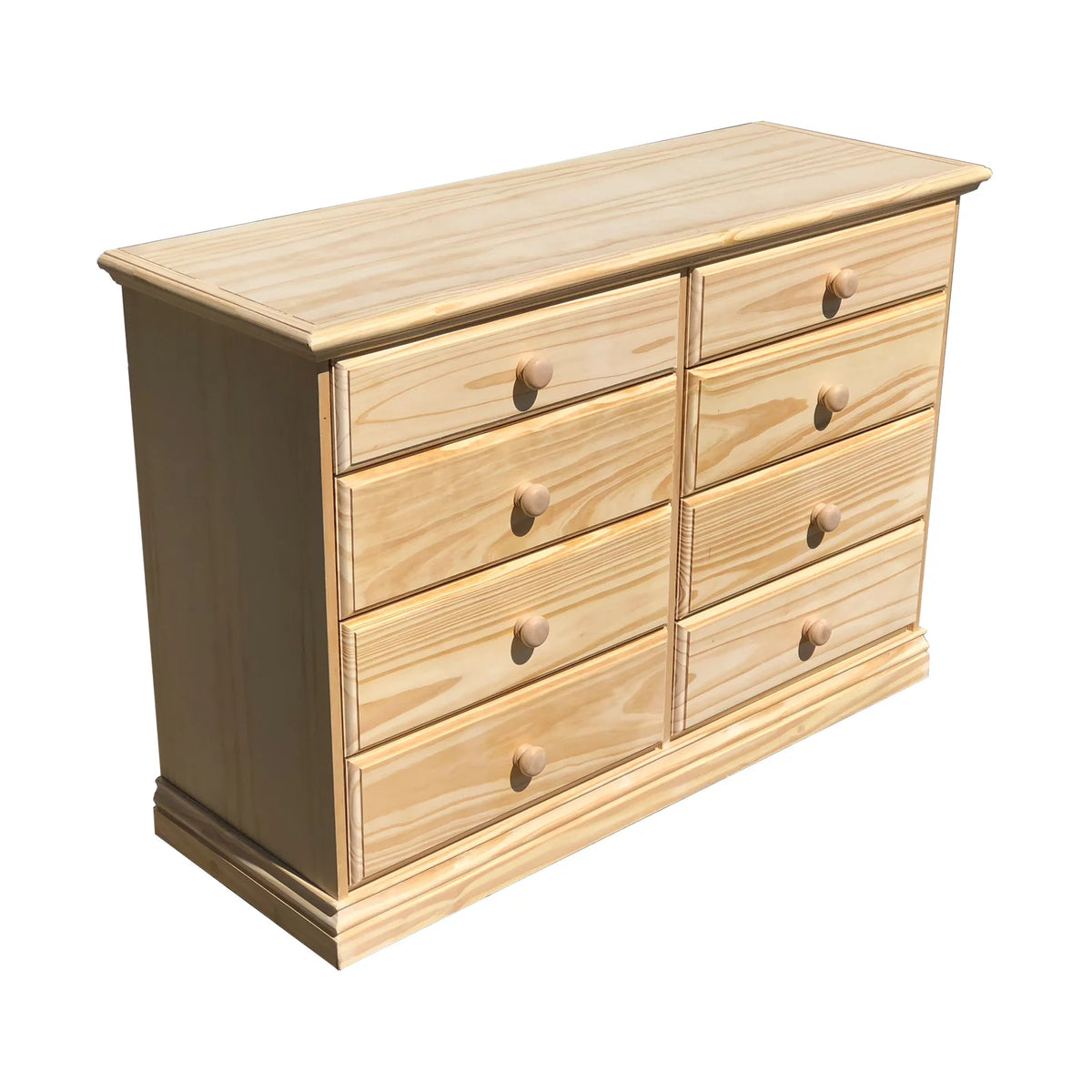 Wide Solid Pine Wooden Dresser N35925