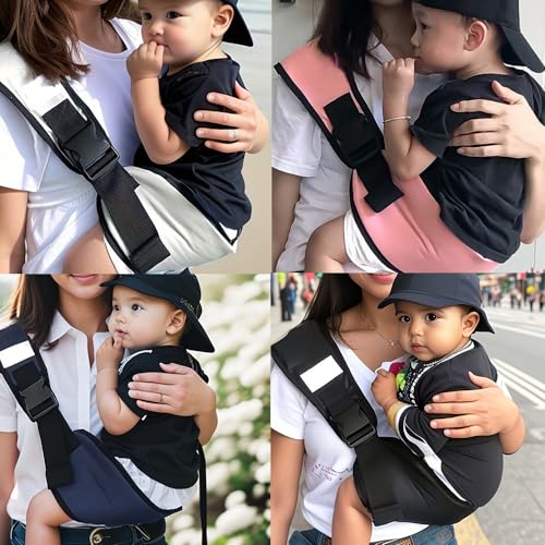 Navy Ergonomic Baby Sling Carrier with Adjustable Strap Y426948