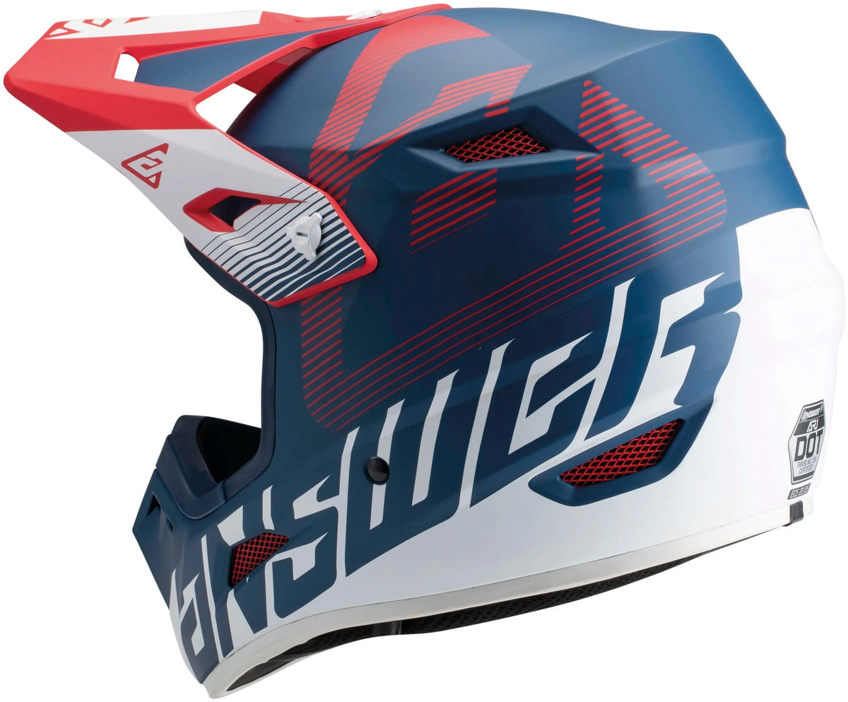 Red/White/Blue XL Offroad Helmet E450