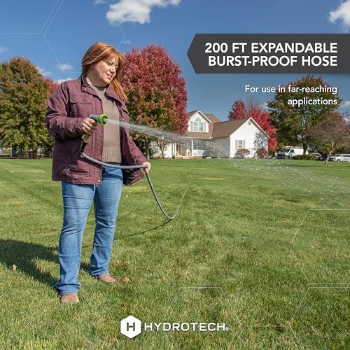 5/8" 25 ft Expandable Garden Hose with Reinforced Latex Core and Solid Brass Fittings L591247