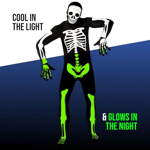 Skeleton Costume Glow in Dark N32658