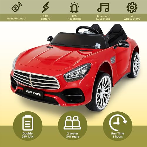 24V Battery Powered Two Seater Ride On Car with Remote Control Q933