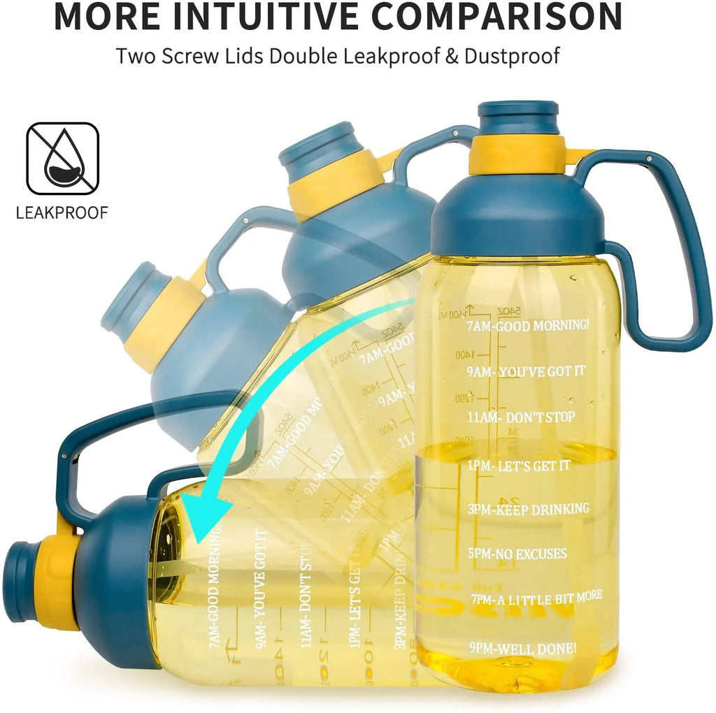 64 oz Leakproof BPA Free Water Bottle with Straw I882734