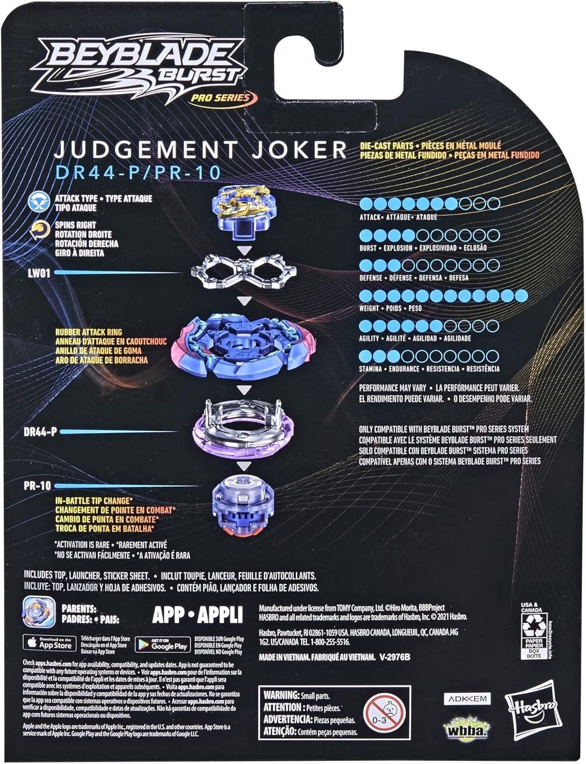 Beyblade Burst Pro Series Judgement Joker Spinning Top Starter Pack R758984