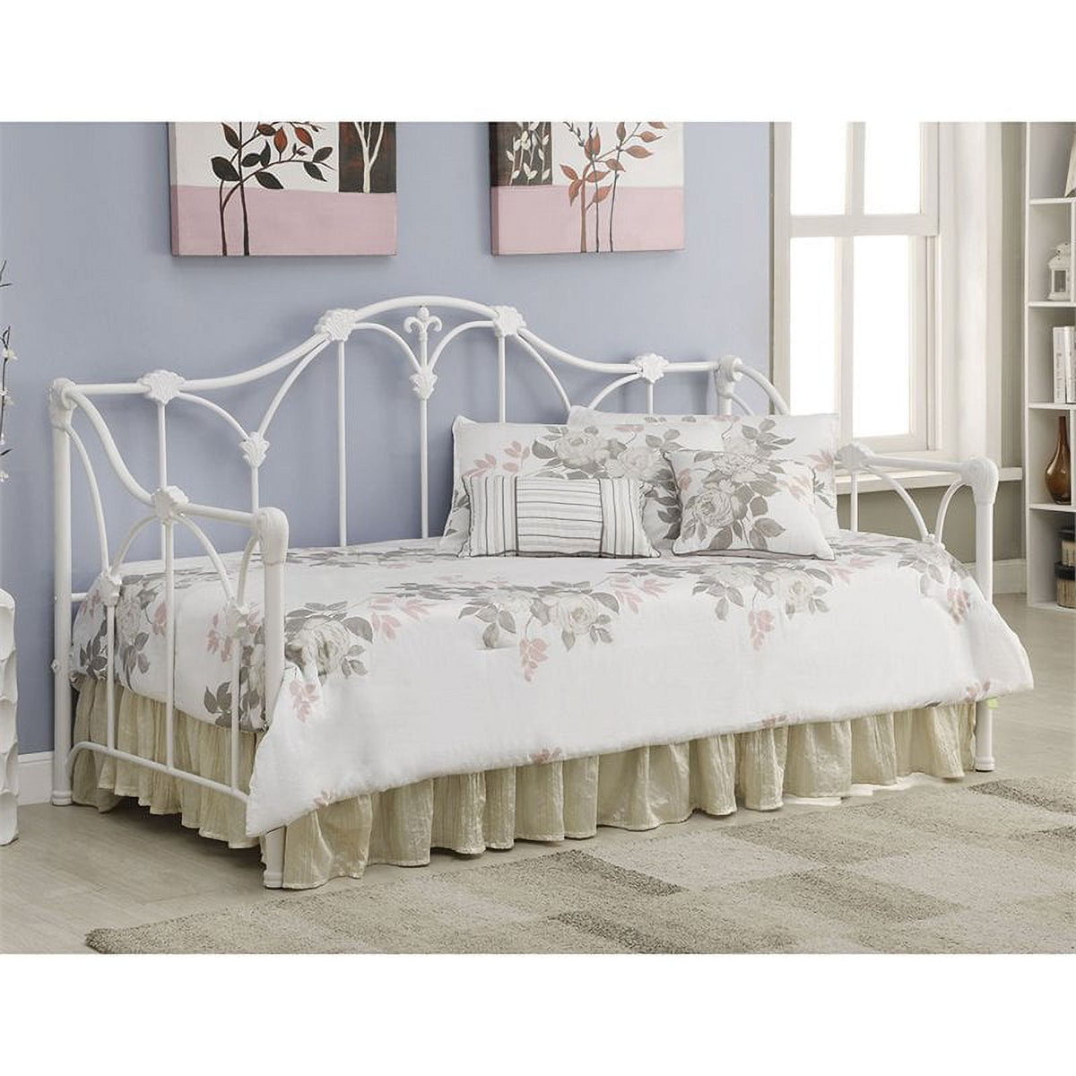 White Twin Metal Daybed R945