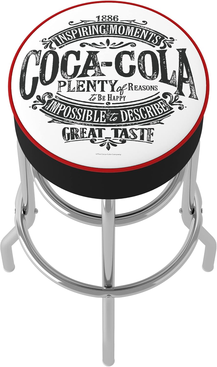 Vintage Swivel Bar Stool with Foam Padded Seat T97989