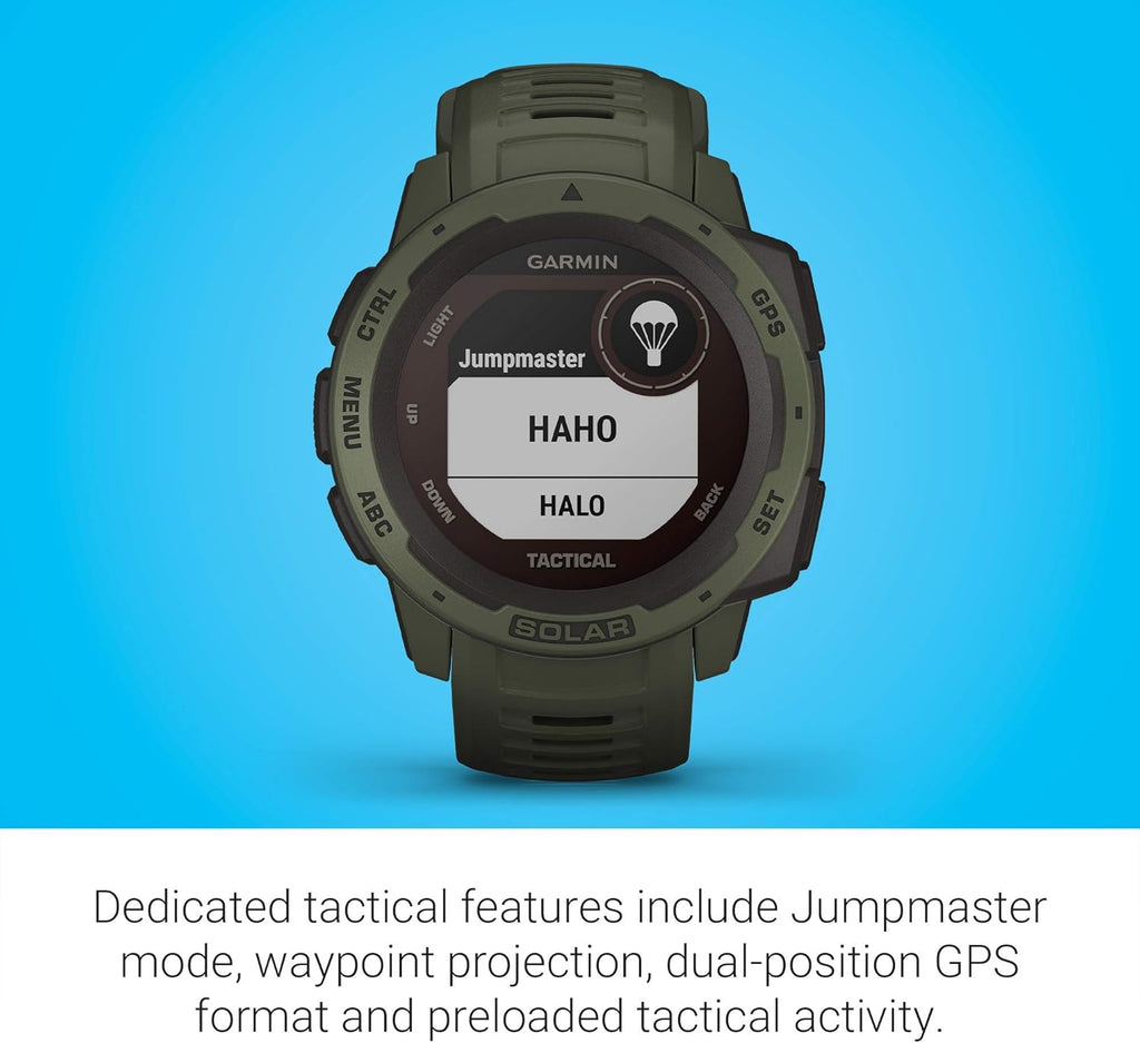 Moss Green Solar-Powered Rugged Outdoor Smartwatch V635