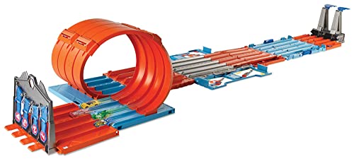 Toy Car Track Set with 2 Cars in 1:64 Scale A785348