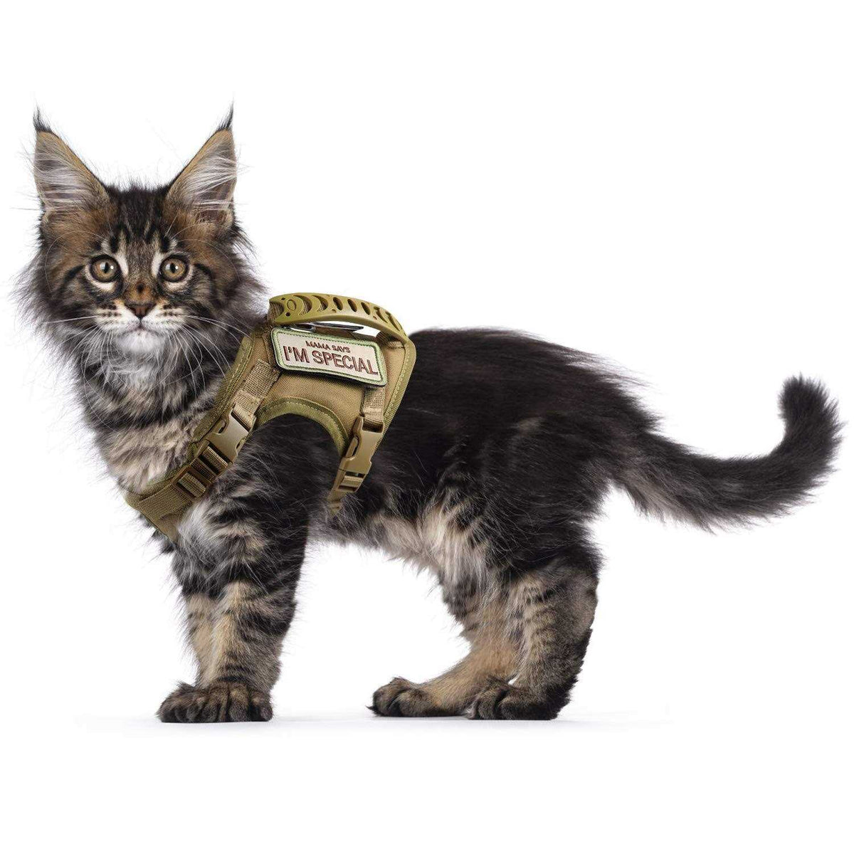 Tactical Cat Harness Soft Mesh Adjustable Pet Vest Harness M93835
