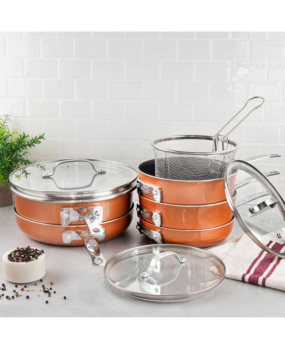 10-piece Nonstick Aluminum Cookware Set G3900