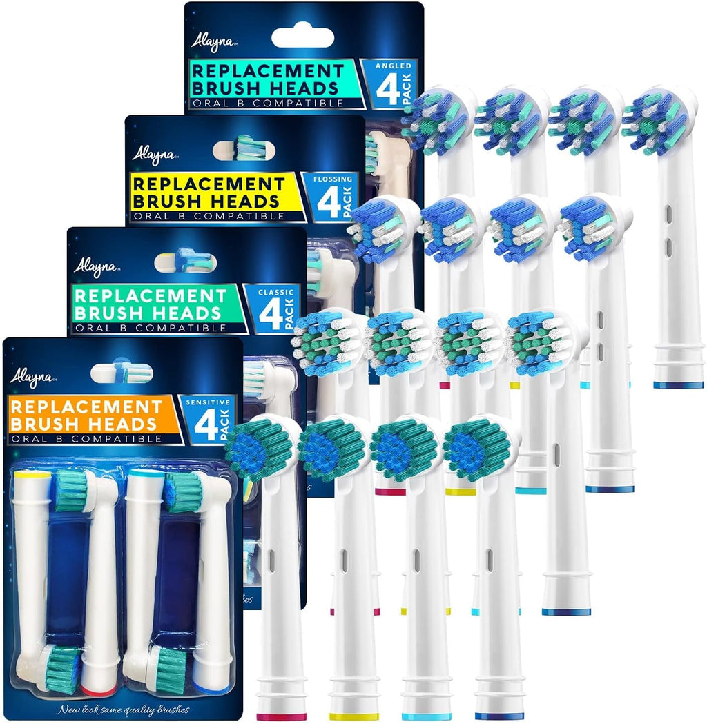 16 Assorted Replacement Toothbrush Heads for Electric Toothbrushes O286
