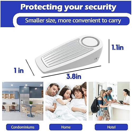 Black 2 Pack Door Stop Alarm Y29952