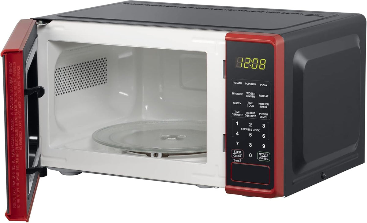 Compact Countertop Microwave Oven 0.7 Cu. Ft. 700-Watts with LED Digital Display O892575
