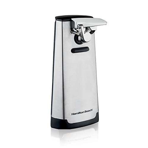 Brushed Stainless Steel Electric Can Opener with Knife Sharpener B921