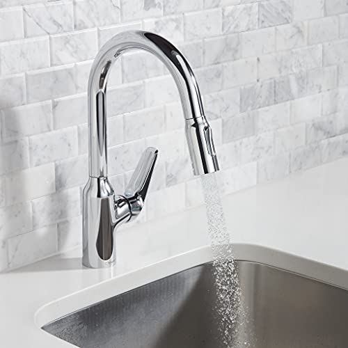 Black High Arc Kitchen Faucet with Pull Down Sprayer M39737