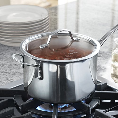 Tri-Ply Stainless Steel 1-1/2-Quart Sauce Pan with Cover M4390