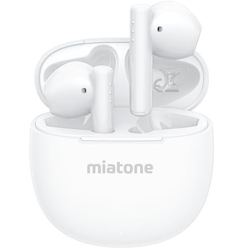 White Wireless Earbuds with Charging Case X7628