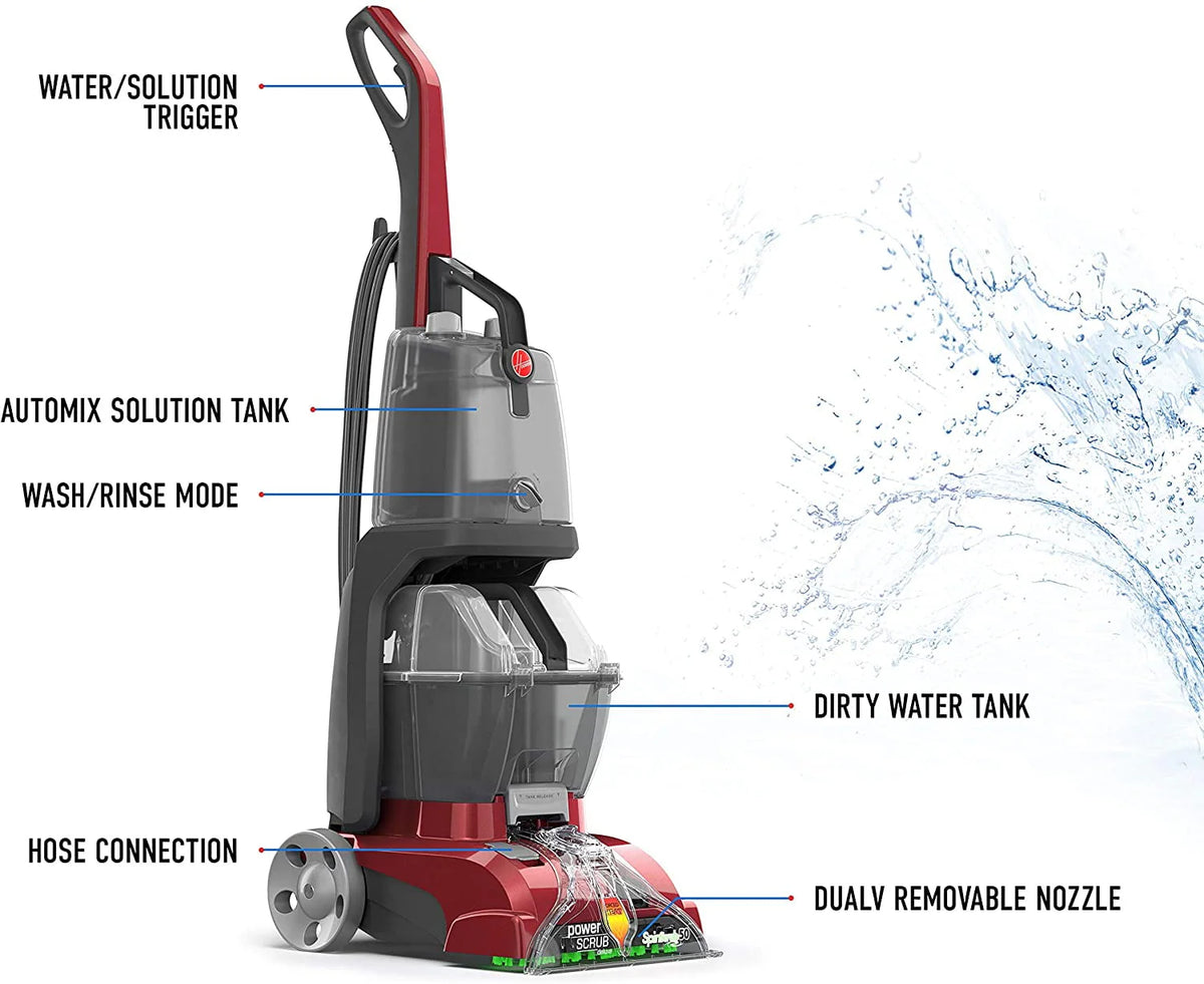 Red Upright Carpet Cleaner Machine S128