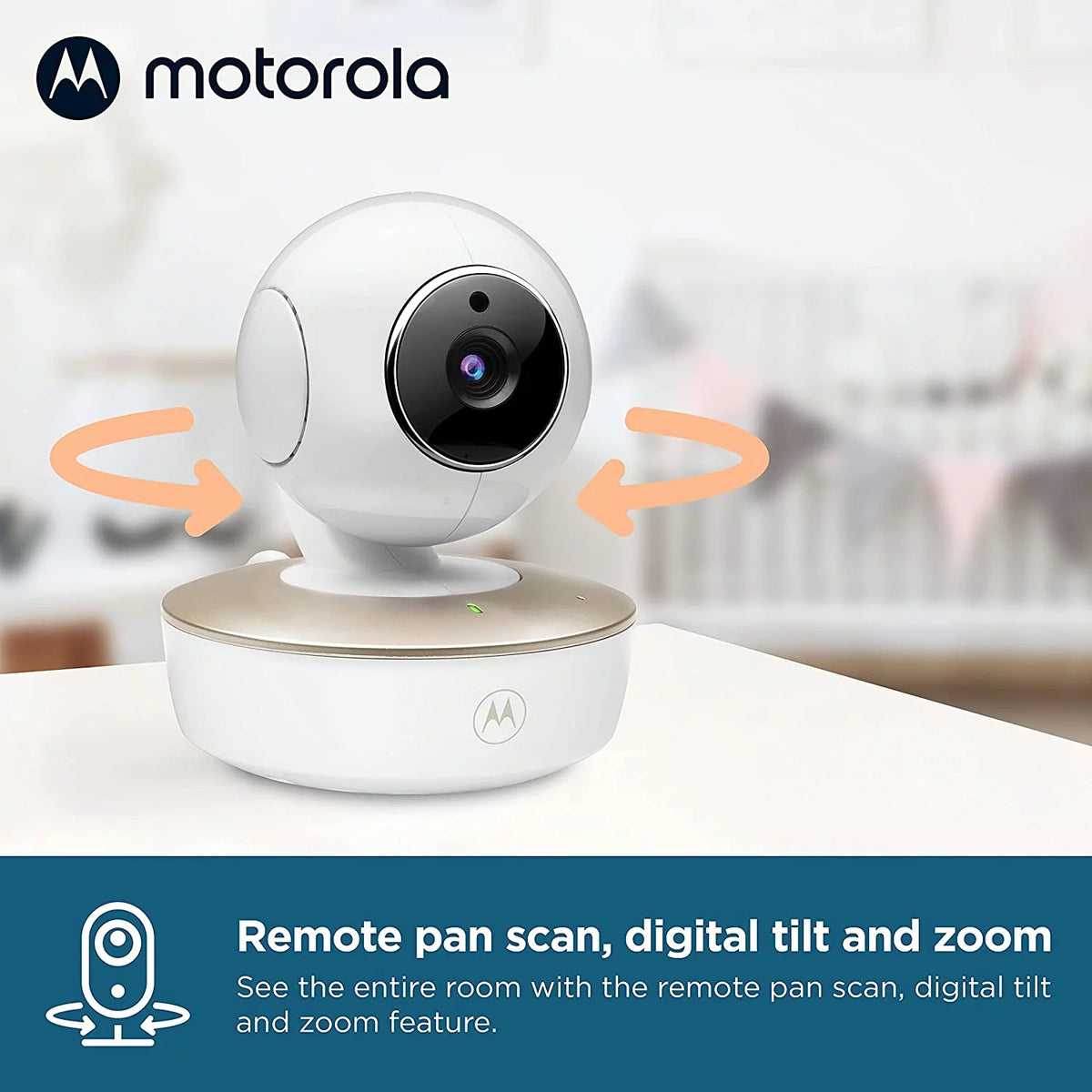 Video Baby Monitor with 5" Color Screen and 2 Remote Cameras K1755