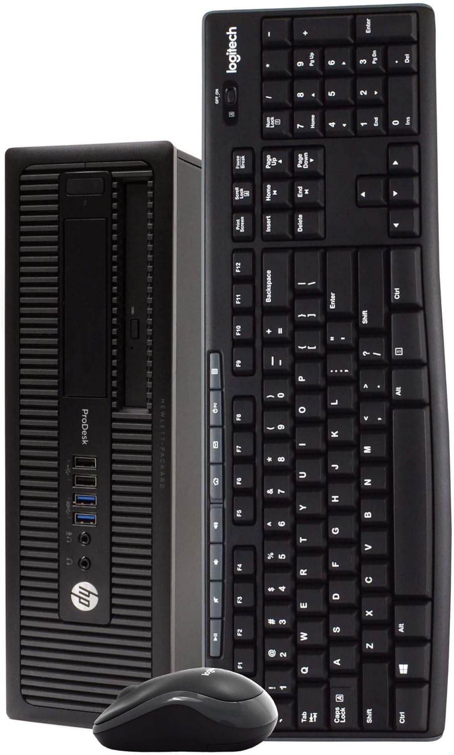 Intel Quad-Core i5 Desktop Computer PC with 500GB HDD, 4GB DDR3 RAM, Windows 10 Home, DVD, WiFi, 24in Monitor, Wireless Keyboard and Mouse G91808
