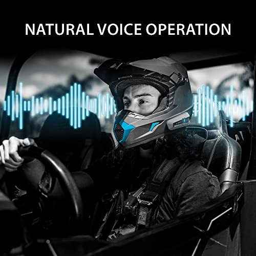 Black Motorcycle Bluetooth Communication System Headset Intercom I66138