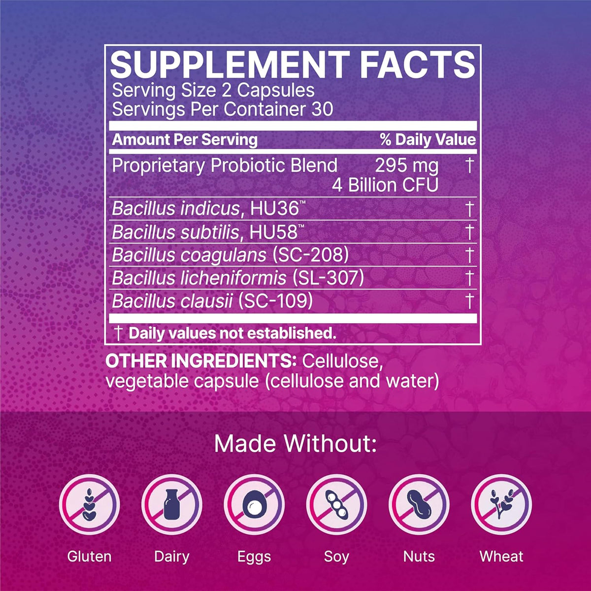 60 Capsules Spore-Based Probiotic and 5.5oz Powder Supplement Bundle J525