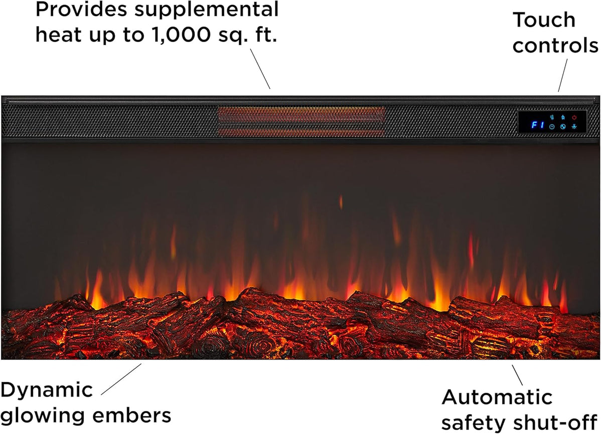 59" Electric Fireplace with Mantel U381999