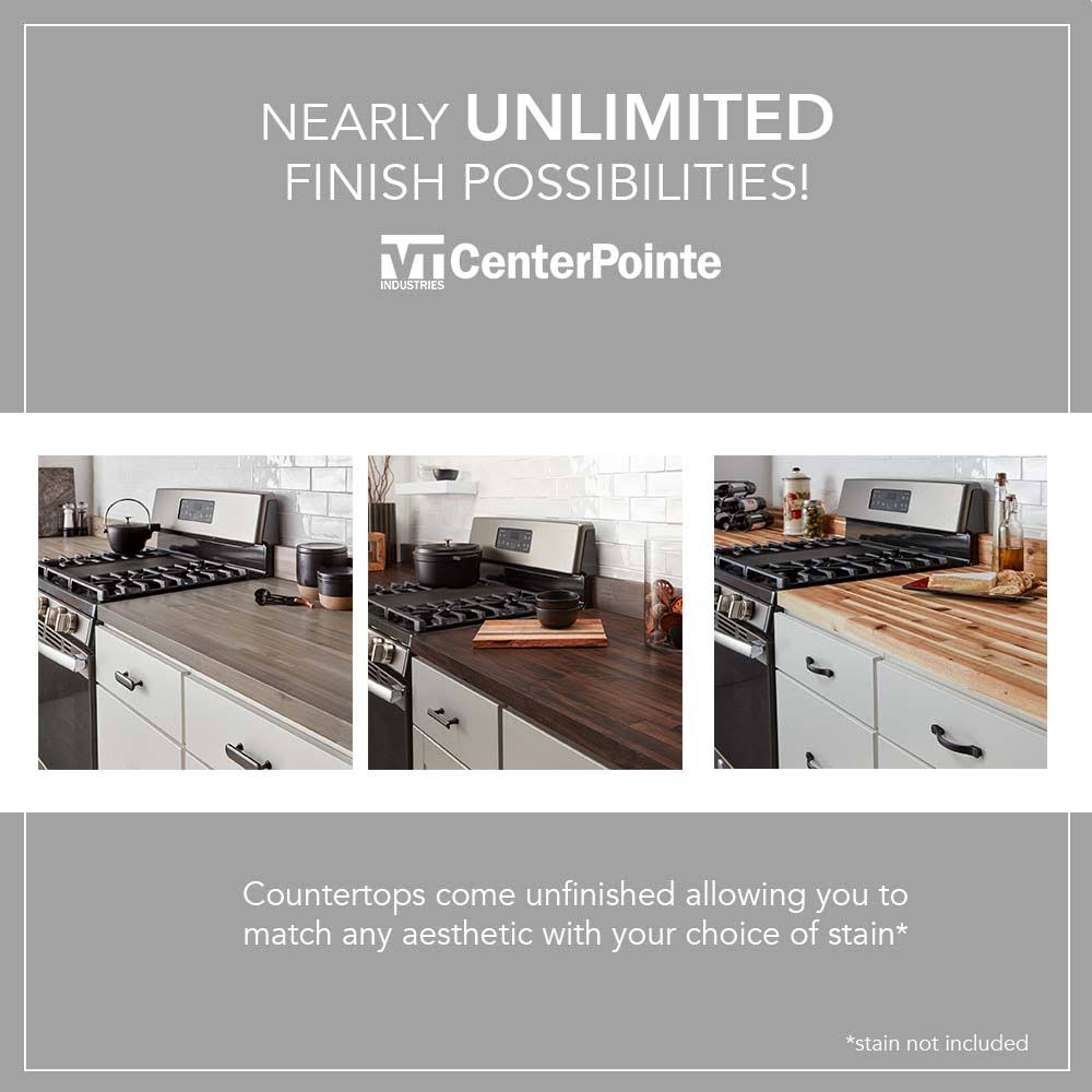 8.16-ft Acacia Straight Butcher Block Kitchen Countertop K124483