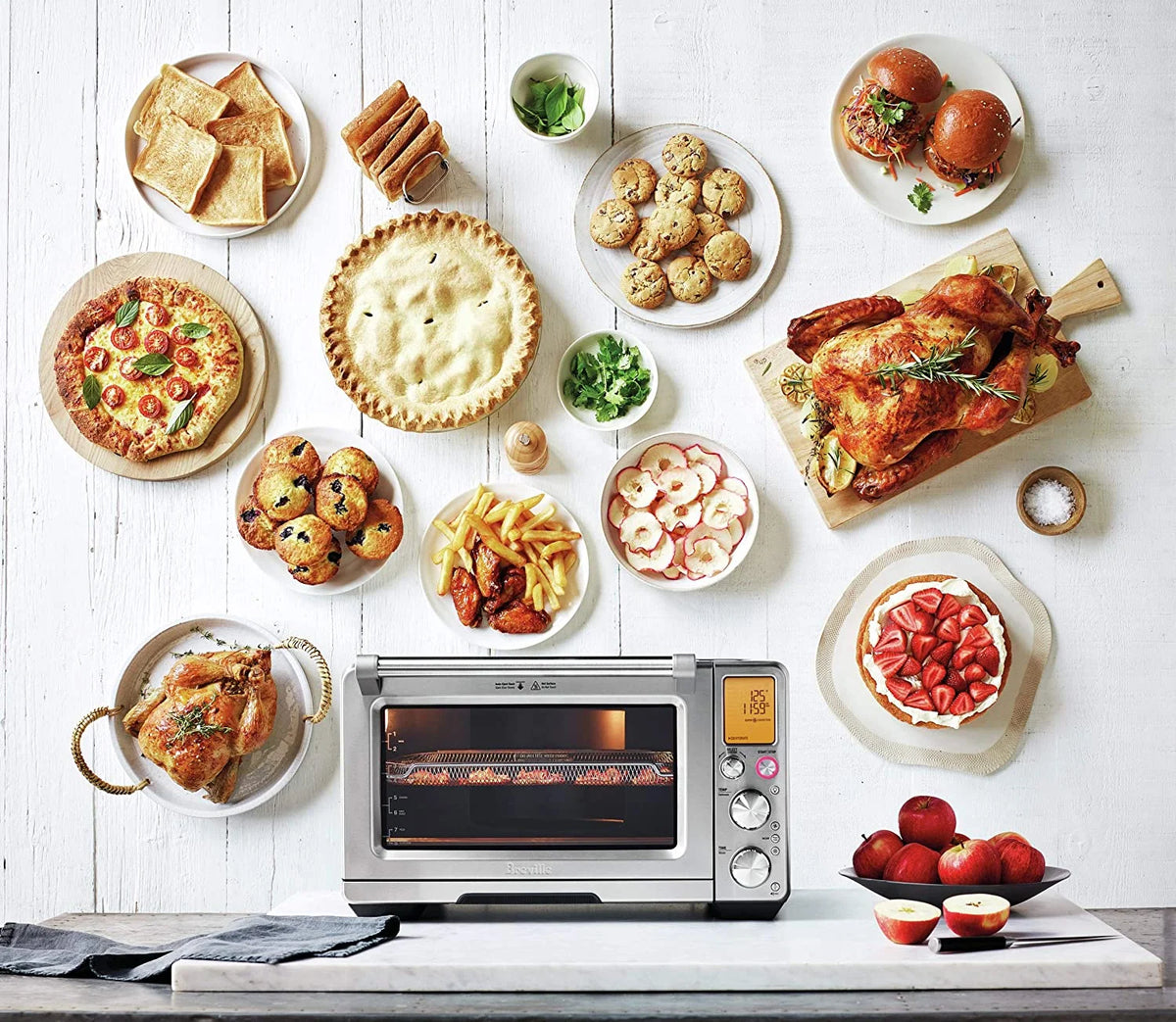 Brushed Stainless Steel Air Fryer Oven S772344