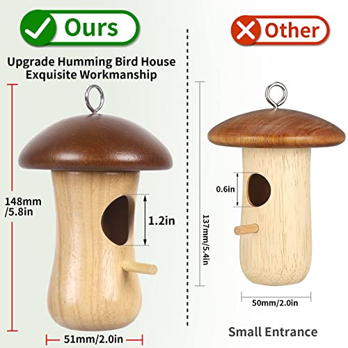 Hanging Hummingbird Nest Branches with Leaf (1 PCS) R5781