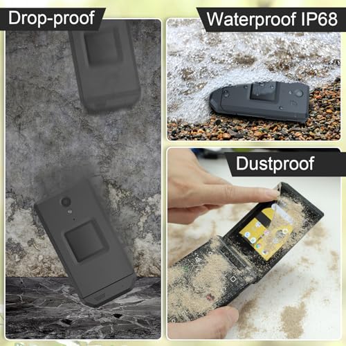 S22 Smart Flip Phone Unlocked 16GB 2.8 Touchscreen Rugged Cell Phone Android 11 IP68 Water Resistant 4G LTE GSM Q186350