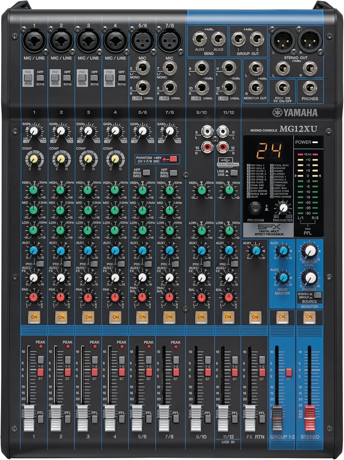 16-Input 6-Bus Mixer with Effects L50857