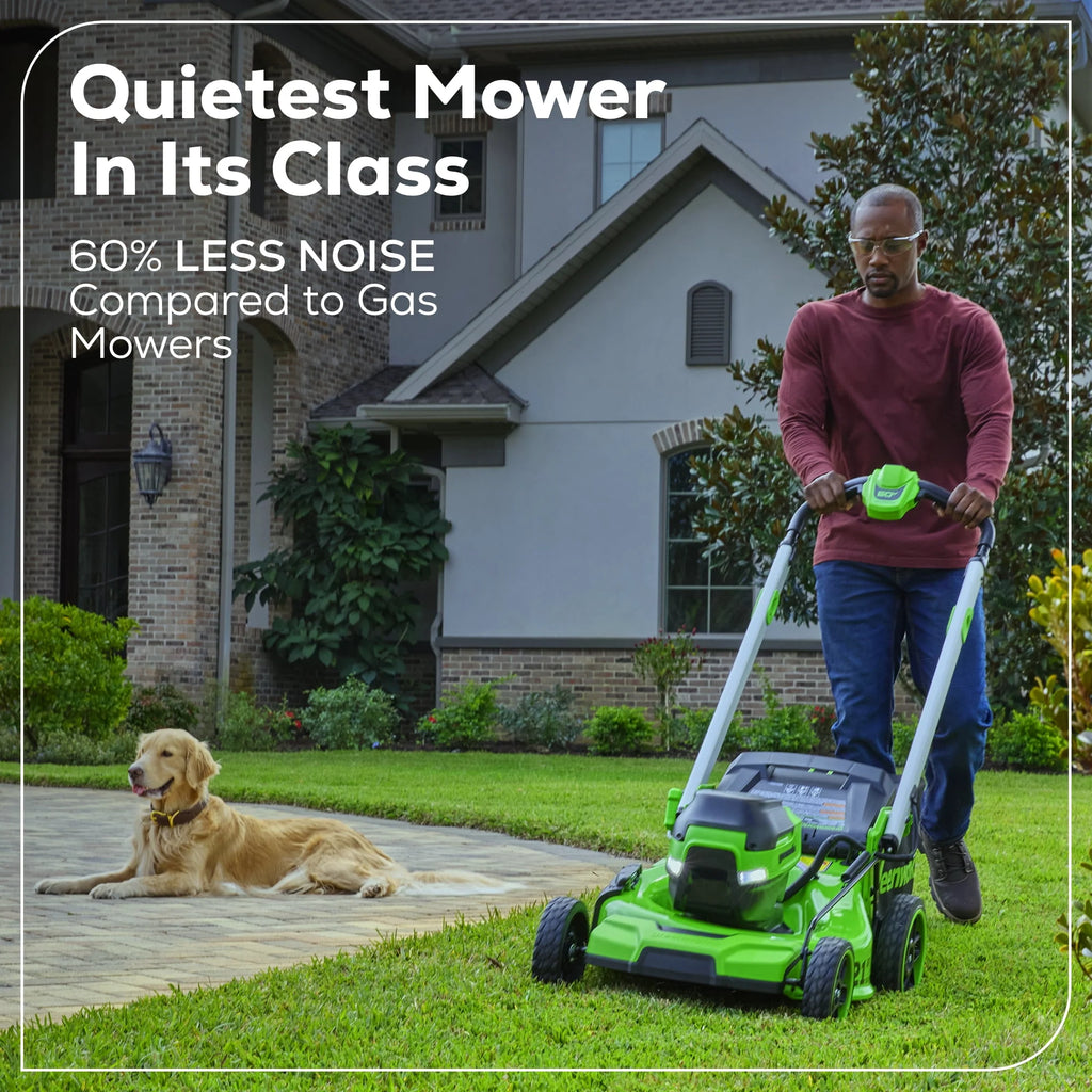 60V 21 Self Propelled Lawn Mower with 8.0 Ah Battery & Rapid Charger C462867