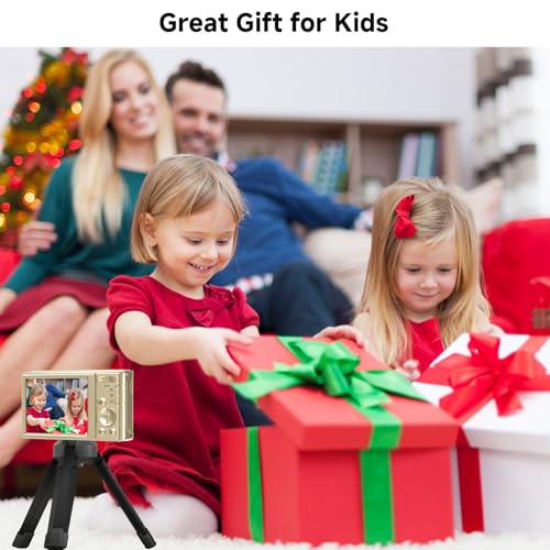 Blue 44MP Digital Point and Shoot Camera with 64GB SD Card Z4128