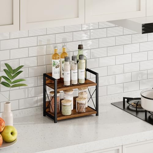 Grey 2 Tier Countertop Shelf Organizer N166792