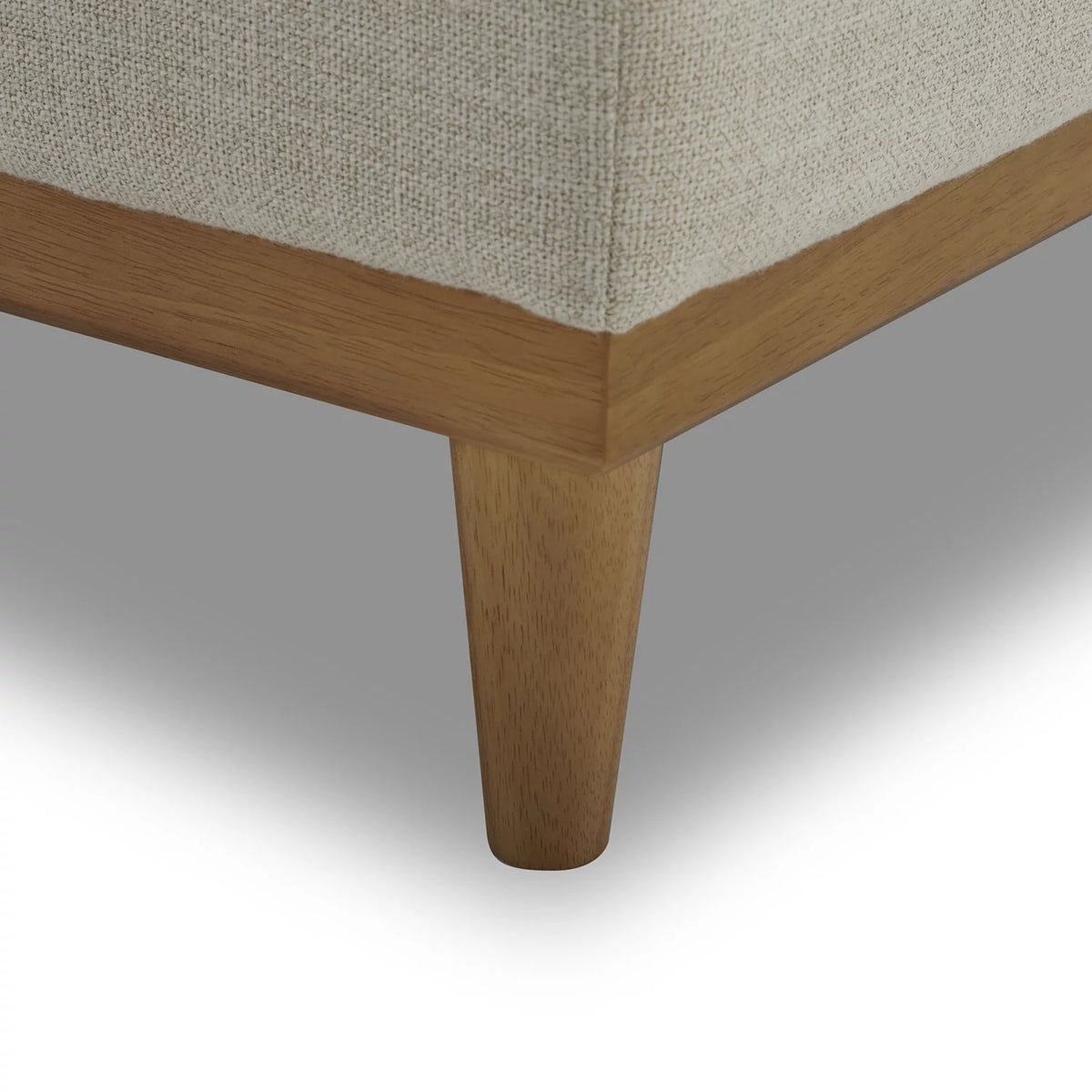 Light Honey Wood Frame Ottoman U93259