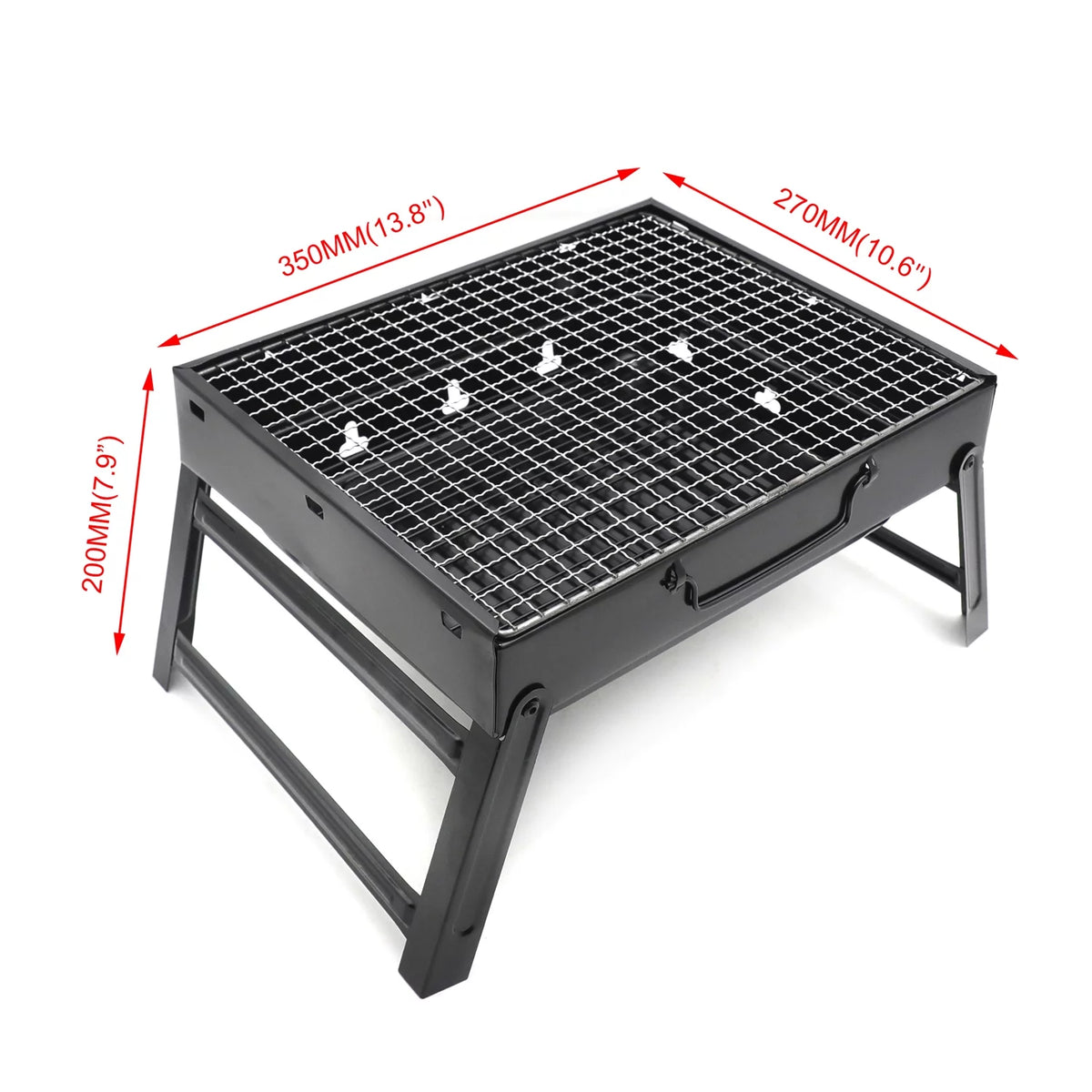 Compact Charcoal Barbecue Grill Camping Cooker B88224