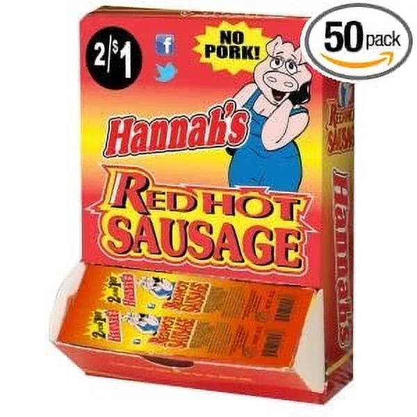 Red Hot Sausage - 2/$1 - No Pork - 50 Unit Box L652850